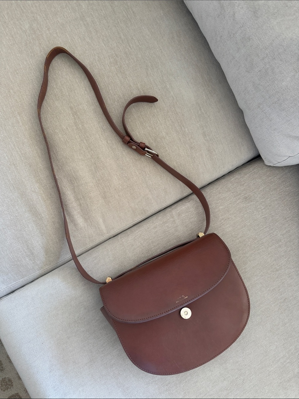 A.P.C. Geneva Flop Brown Brown Leather Bag - Picture 5 of 7